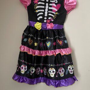 Girls Day of the Dead Dress Costume